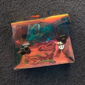 Clear iridescent purse  👜